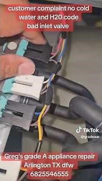 ge washer h20 error code. appliance repair Arlington tx #appliancebootcamp #diy