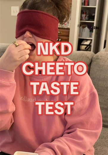 Ok Cheetos I see you!! These are fire 🔥 #nkdcheetos #tastetesting #blindfolded