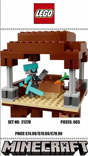NEW LEGO Minecraft 21278 The Pillager Outpost & Ravager – Prepare for Battle! ⚔️🔥