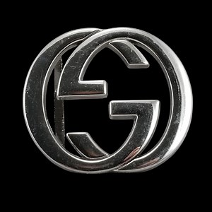 Gucci GG Belt Buckle Silver Tone Iconic Logo Metal Chrome Finish - Etsy