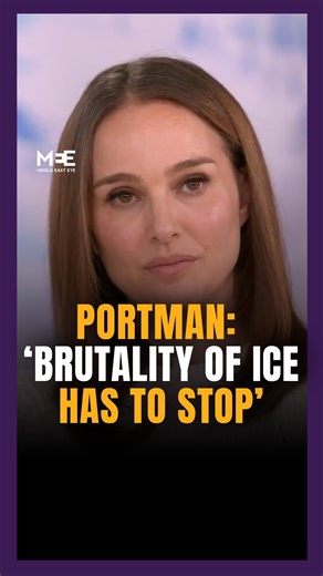 Middle East Eye on Instagram: "American actress Natalie Portman used her interview at the Sundance film festival to voice her opposition to the Trump administration's immigration crackdown across the country.⁠ ⁠ Wearing an "ICE out" pin, Portman said "it's impossible not to talk about what is happening", calling it a "devastating moment in our country's history".⁠ ⁠ Portman is one of several celebrities who have worn pins in protest against ICE's immigration crackdown and the killing of Renee Ni