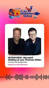 Wendell Mobley and Lee Thomas Miller sat down with Bill Hoebee on Hoebee in the Afternoon to discuss their upcoming show at Key West Theater this Fri., Feb. 23rd! Tune into Hoebee in the Afternoon for the full interview! Tickets: thekeywesttheater.com 🎫 | Key West Theater
