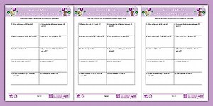 Mental Maths - Addition and Subtraction Mental Maths Worksheets