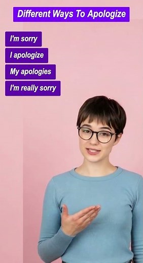 These Apology Phrases Will Save Your Conversations #englishforbeginners #shorts
