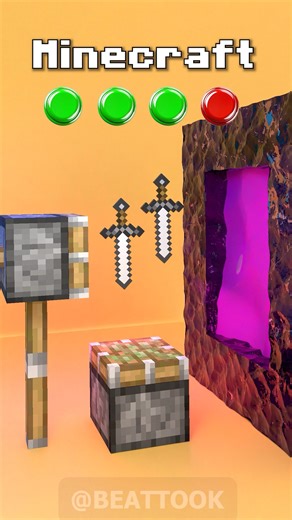 Minecraft vs Real Life in Nether 3D Animation🔥🔥😱