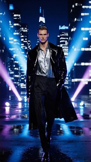 Stylish Male Model Catwalk 🔥 Luxury Fashion Runway Walk