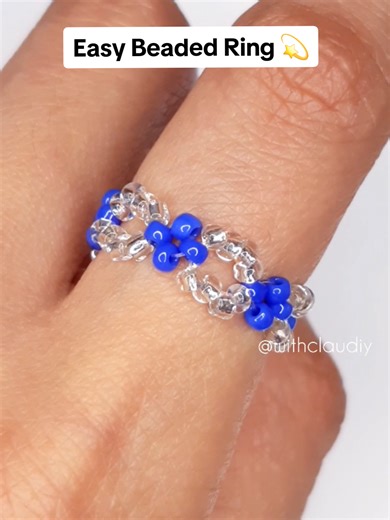 Easy Beaded Aesthetic Ring Tutorial for Beginners