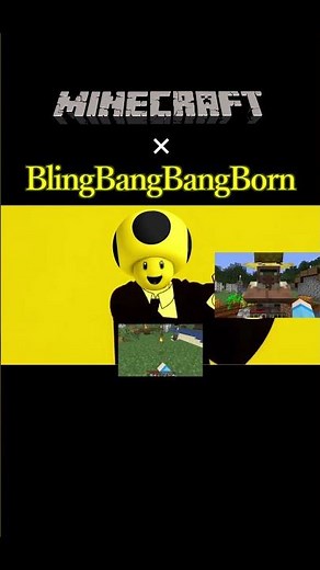 マインクラフト × BlingBangBangBorn #shorts