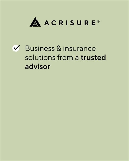 Looking for business insurance solutions that fit your needs? Acrisure can help you find the right coverage. | Acrisure