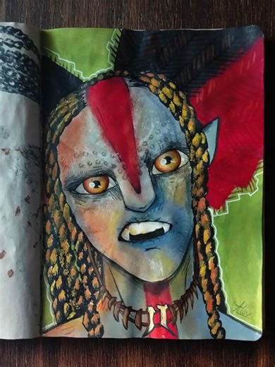 VARAAAAANG 🔥 She's so bald but so sexy too (and such a psychopath, i don't recommend) #avatar #avatarfireandash #varang #fanart #art #artist #artistoftiktok #sketchbook #sketch #traditionalart #pintura #painting #artetradicional #tiktokart #tiktokartist #artfyp