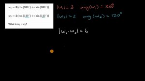 Multiplying complex numbers in polar form