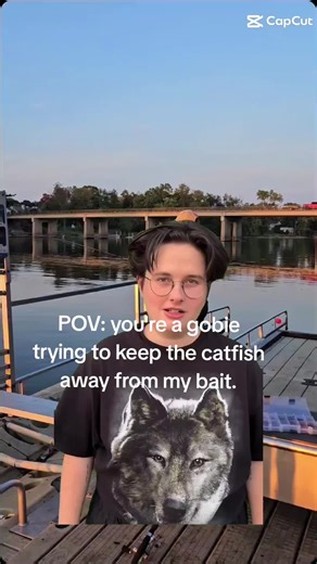 POV: you're a gobie trying to keep the catfish away from my bait #fishing #outdoors #funnyvideos