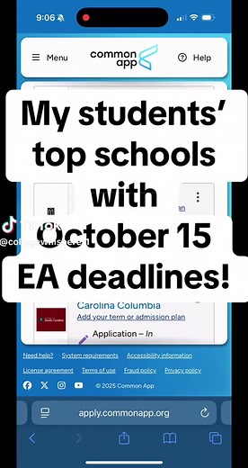 Top College Applications for Early Admission Deadlines