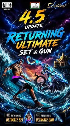 4.5 update 1st return ultimate set & TIDAL EMBRACE m416 😍 #pubgmobile #pubg #bgmi
