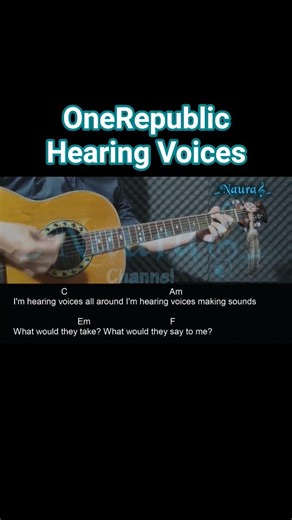 OneRepublic - Hearing Voices Guitar Chords Lyrics #shorts