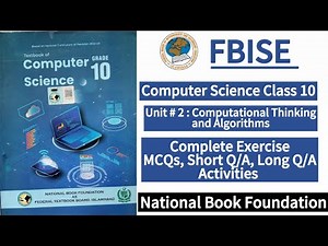 Class 10 Computer Science Unit 2 | Complete Exercise | New Syllabus 2025