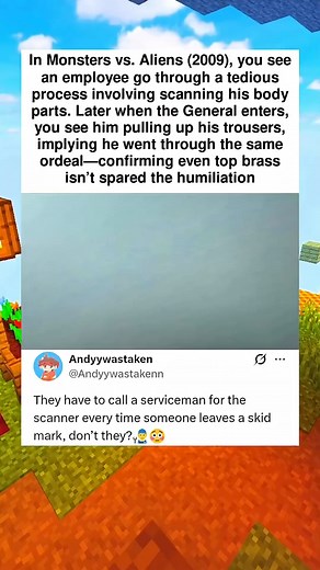 94K views · 480 reactions | In Monsters vs. Aliens (2009), you see an employee go through a tedious process involving scanning | Movie Gossip | Facebook