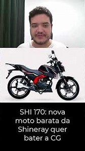 The new SHI 170 surprises with Bluetooth and LED; see the details #shineray #shi170 #moto