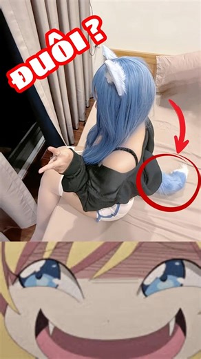 What's so special about cosplaying a character with a tail? #vtuber #kchan #viral #shorts #vnvtub...