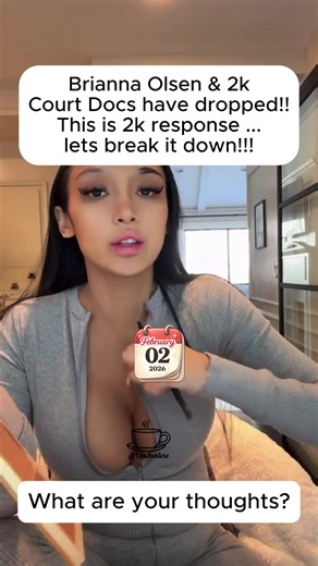 Brianna olsen and 2k court docs have dropped and it’s 2k’s filing 👀 let’s break it down ‼️ #briannaolsen #briolsen #bri #2k #courtdocs