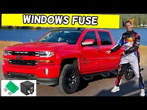 CHEVROLET SILVERADO POWER WINDOWS FUSE LOCATION REPLACEMENT 2014 2015 2016 2017 2018 2019