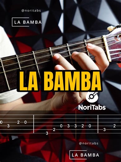 La Bamba 🕺 Tutorial Tabs 🎼🔥 #labamba #tablatura #tabs #tutorial #guitarra #guitar #guitarplayer #guitarist #guitarcover | NoriTabs