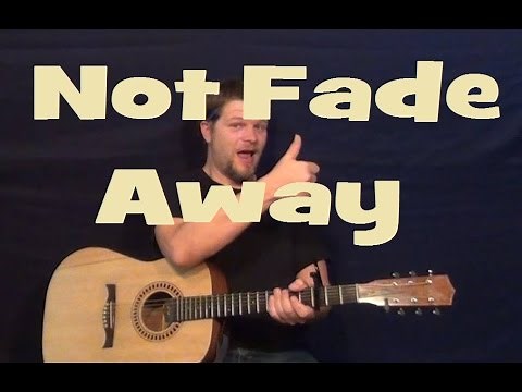 Not Fade Away (Buddy Holly) Easy Guitar Lesson How to Play Strum Chords Tutorial Licks