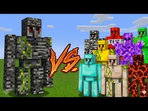 ​BEDROCK GOLEM Is The Most POWERFUL!: ULTIMATE MOBS BATTLE 😱😈