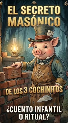 ¿Sabías que 'Los Tres Cochinitos' no es solo un cuento para niños? 🧱🐷 Detrás de la paja y el ladrillo se oculta un antiguo secreto sobre la evolución del alma. Lo que el lobo realmente representa te dejará pensando... 🐺✨ #masoneria #simbologiamasonica #librosprohibidos #fyp #mensajesocultos