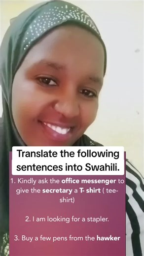 Learn Swahili with Esther on TikTok