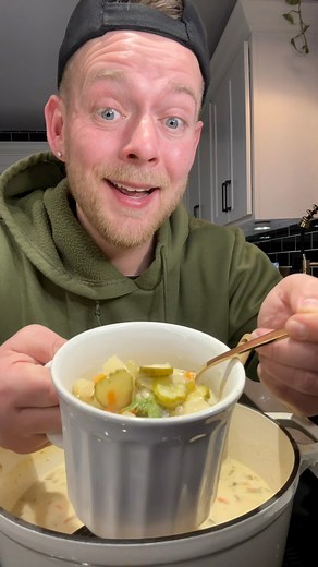 2.6M views · 53K reactions | Homemade Pickle Soup recipe yall gotta make  Find this Pickle Soup recipe and full video on my page | Kitchentool | Facebook