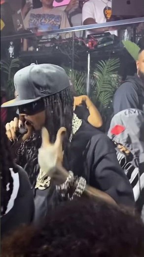 Playboi Carti performing “Like Weezy” at the BET Awards after party