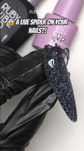 😱 Halloween Spider Nails 2025| Creepy LIVE Nail Art Tutorial🕷️#rubyvibeco #halloweennails #nailart