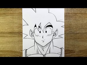 Comment dessiner Goku de Dragon Ball | Dessin Goku facile étape par étape | Dessin Goku