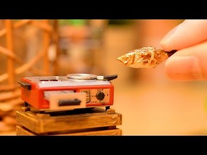 【食玩レビュー】ミニチュア「レトロニクス コンロ」MINIATURE kitchen toy -StopMotion Cooking