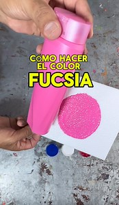 Como hacer el color FUCSIA👛 #pintura #acrylicpainting #art #colormixing | Eduardo Guerra