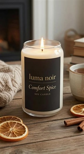 Discover Cozy Home Aesthetic with Luma Noir Candles