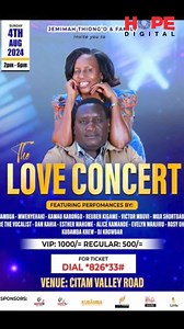 4.7K views · 138 reactions | Akisema atakubariki hit maker Jemimah Thiong'o invites you to the love concert at Citam Valley Road on 4th of August from 2pm to 4pm #fypシ #gospel | Hope FM | Facebook