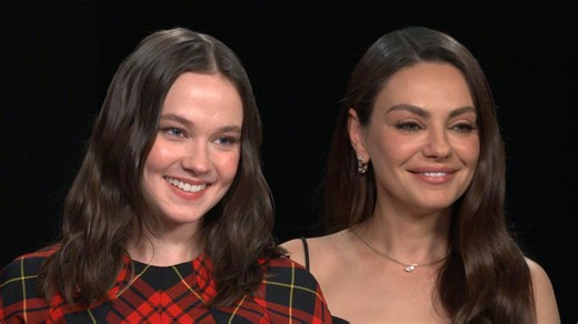 Mila Kunis explains her love of ‘The Secret Lives of Mormon Wives’ to Cailee Spaeny. Their new film, 'Wake Up Dead Man: A Knives Out Mystery,' hits theaters on Nov. 26. | Entertainment Tonight
