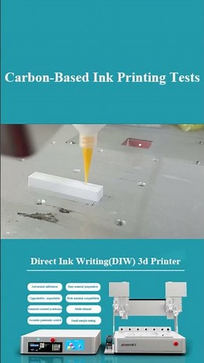 Carbon-Based Ink Printing Tests Soongon Tech(MakerPi) Direct Ink Writing(DIW) 3d Printer