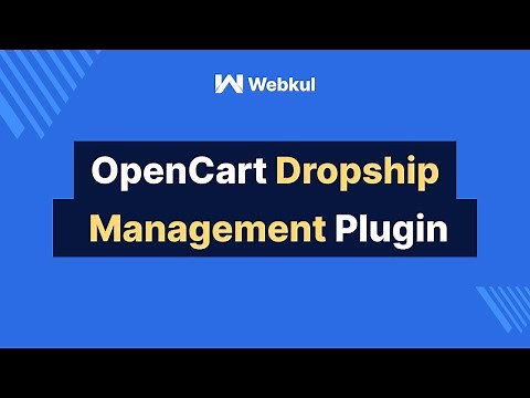 Opencart Dropship Management Plugin