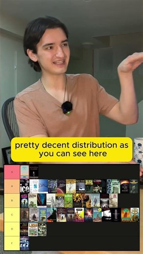 Ranking EVERY Book I Read this Year (Mostly Sci-Fi) #BookTube #BookTok #TierList #Shorts