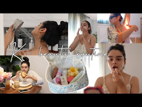 Calm Morning Routine | K-Beauty Skincare & Pamper Routine | Home Alone Vlog