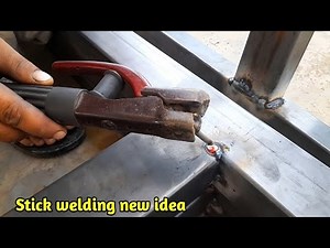 amazing stick welding technique by creating perfect stitch patterns | welding idea
