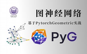 我居然只花半个小时就学会了使用PyG库构建一个【图神经网络】，基于Pytorch Geometric实战，看完直呼过瘾！！（图神经GNN|深度学习|人工智能）