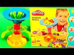 DibusYmas PLAY-DOH Spaghetti and Pasta Factory How to Make PlayDough Pasta Play Doh
