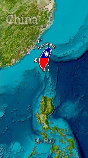 Flag Map of Taiwan
