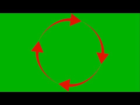 Circle of Arrows Rotating | Green Screen Animation | Chroma key Effect