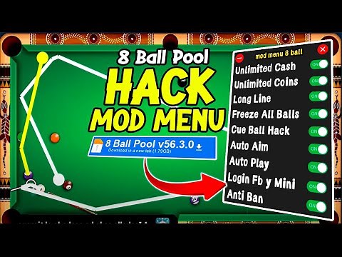 8 BALL POOL HACK SECRET MOD MENU / LONG LINES / INFINITE MONEY / ANTI BAN (Android/iOS)