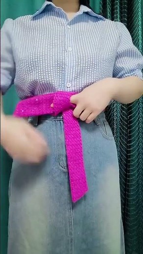 Elegant Shirt Bow Tutorial 🎀 Instantly Elevate Your Outfit #Shorts
